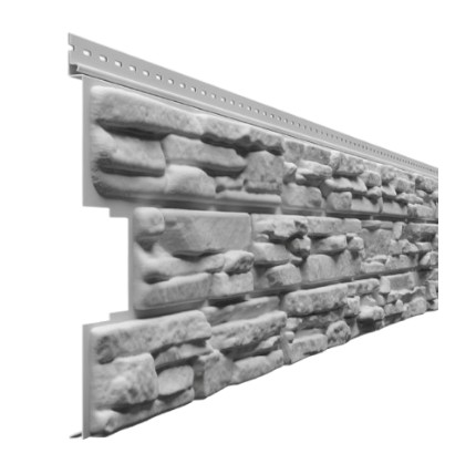 Сайдинг Docke Lux Rocky Под камень Табачный 285х1787 мм