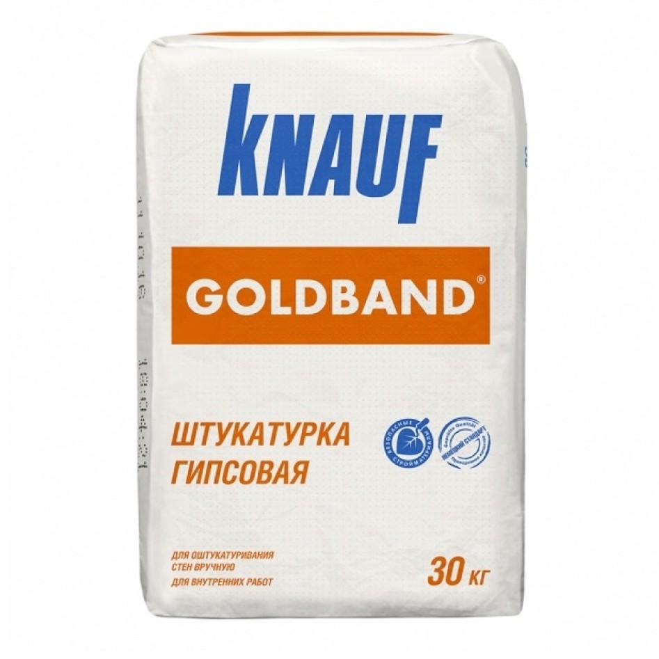 Штукатурка гипсовая Knauf Гольдбанд 30 кг