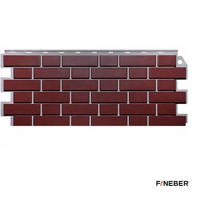 Панель фасадная FineBer Кирпич клинкерный 1073х437 мм Жженый