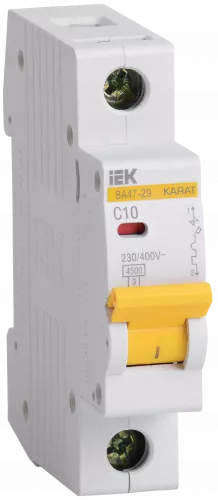 Автоматический выключатель модульный IEK 1P C10A 4,5кА