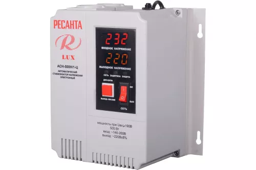 Стабилизатор АСН-  500Н/1-Ц Ресанта LUX