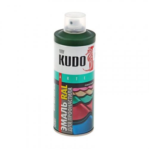 Эмаль для профнастила аэрозольная Kudo KU-08017-R 520 мл