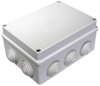 Коробка распределительная 150х110х70, IP55, 10 гермовводов, винт. крепление Ruvinil