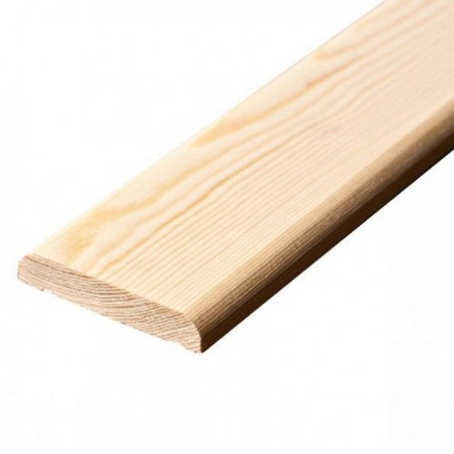 Наличник деревянный клееный 80 мм 2,2 м Гладкий