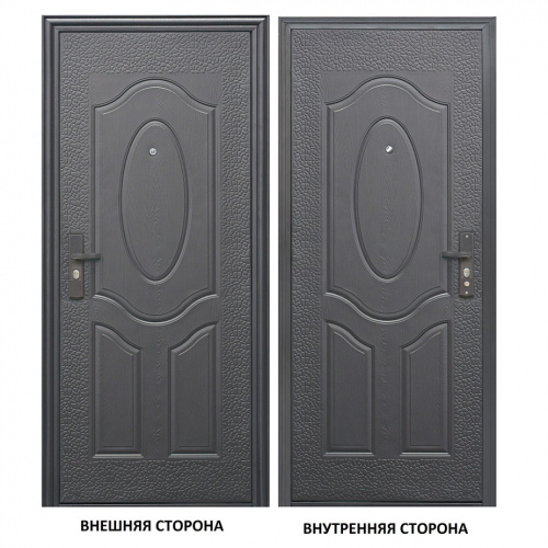 Дверь металлическая Е40М Металл/Металл 860х2050 мм Правая