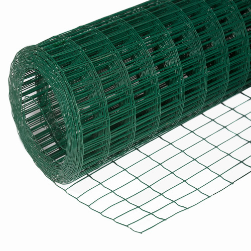 Сетка сварная с ПВХ 100х55 мм 1,5х20 м зеленая