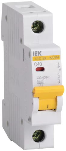 Автоматический выключатель модульный IEK 1P C40A 4,5кА