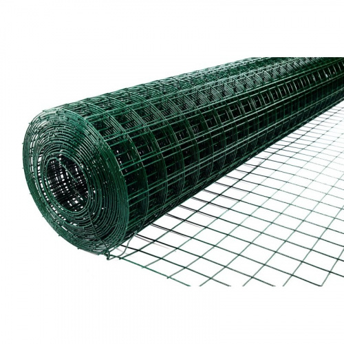 Сетка сварная с ПВХ 50х50 мм 1,8х15 м зеленая