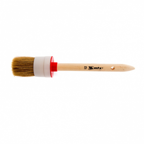 Кисть круглая MTX с деревянной ручкой №4 25 мм