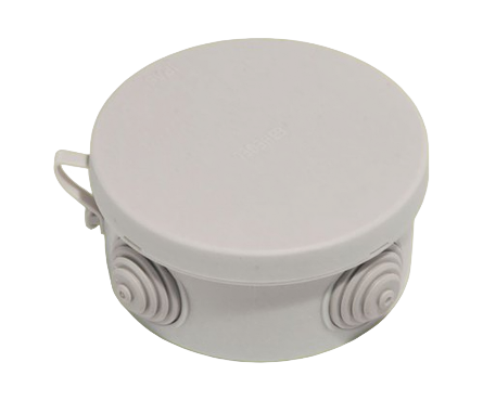Коробка распределительная 65х40, IP55, 4 гермоввода, защелк. крышка TDM