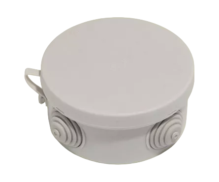 Коробка распределительная 65х40, IP55, 4 гермоввода, защелк. крышка TDM
