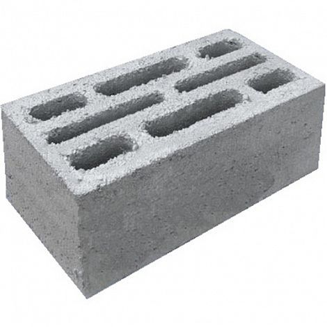 Блок пескоцементный стеновой 8-щелевой 190х188х390 мм