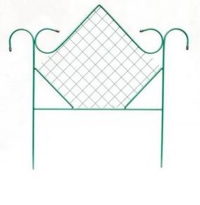 Забор садовый металлический в ПВХ Ромб 0,85х0,9 м 5 шт 4,5 м