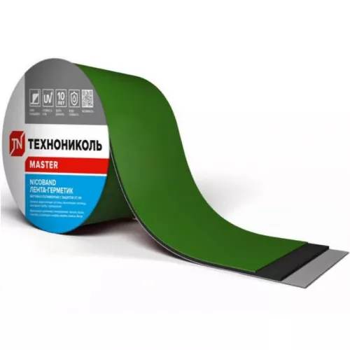 Лента-герметик Технониколь Nicoband зеленая 10 см 3 м