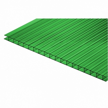 Сотовый поликарбонат 6 мм 2,1х6 м Зеленый 
