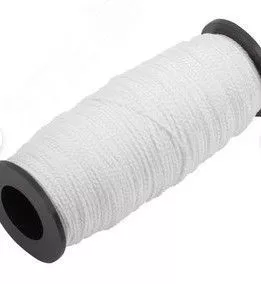 Нить крученая двухпрядная полипропилен 100 м белая