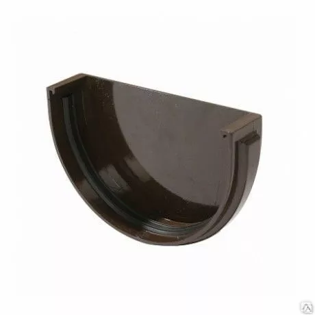 Заглушка желоба ПВХ Docke Standart d120 мм Темно-коричневый