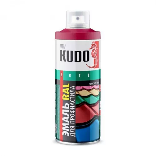 Эмаль для профнастила аэрозольная Kudo KU-03005-R 520 мл