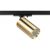 Трековый светильник однофазный ЭРА TR39-GU10 BS под лампу MR16 латунь