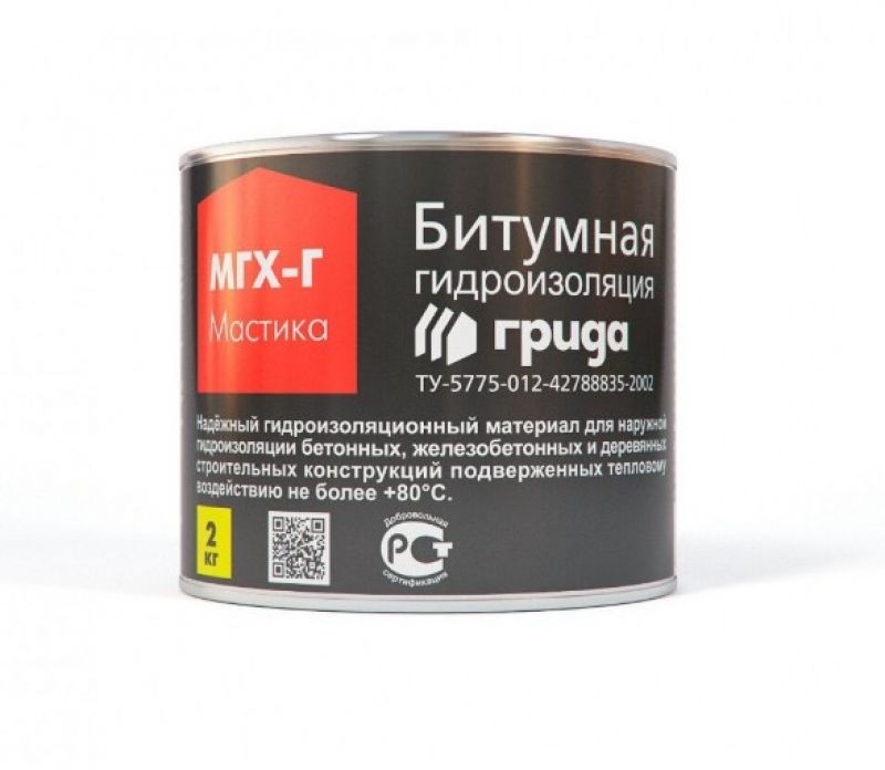 Мастика битумная Грида МГХ-Г 2 кг