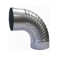 Колено вентиляции стальное оцинкованное ВС d120 мм 90 гр