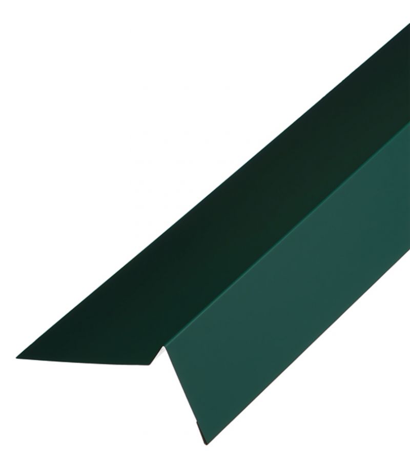 Торцевая планка для гибкой черепицы 2 м Зеленая RAL 6005 