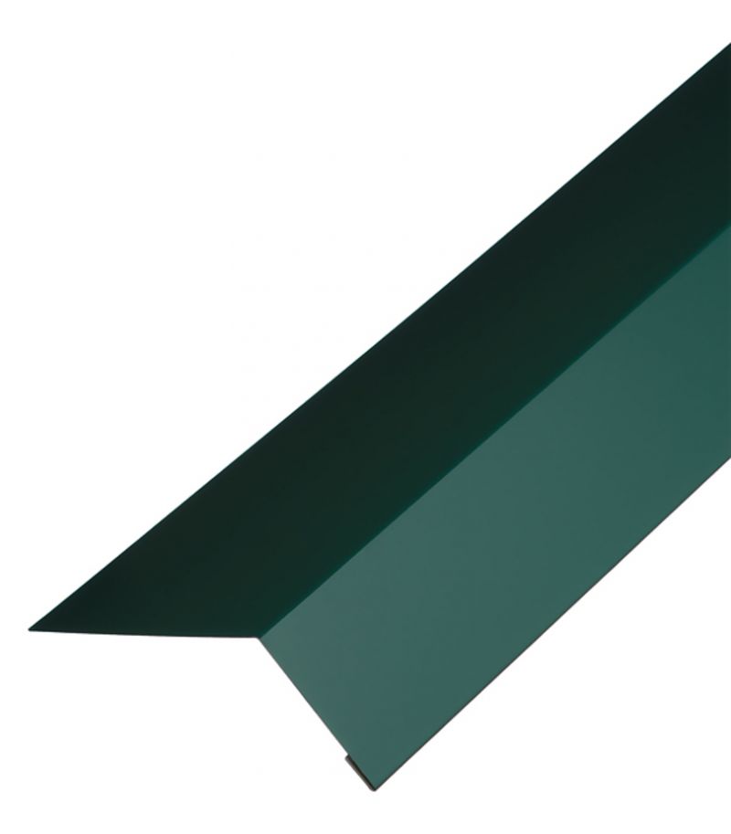 Карнизная планка для гибкой черепицы 2 м Зеленая RAL 6005 