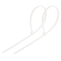 Хомут-стяжка кабельная 300*3,6 белая нейлоновая Navigator 100 шт