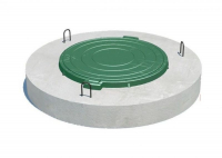 Крышка колодезная с люком ПВХ ППЛ 15-1 1500 мм