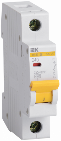 Автоматический выключатель модульный IEK 1P C40A 4,5кА