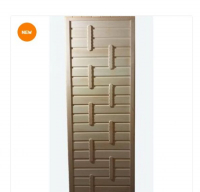 Дверь банная липа глухая Декор №3 1800х700 мм б/п