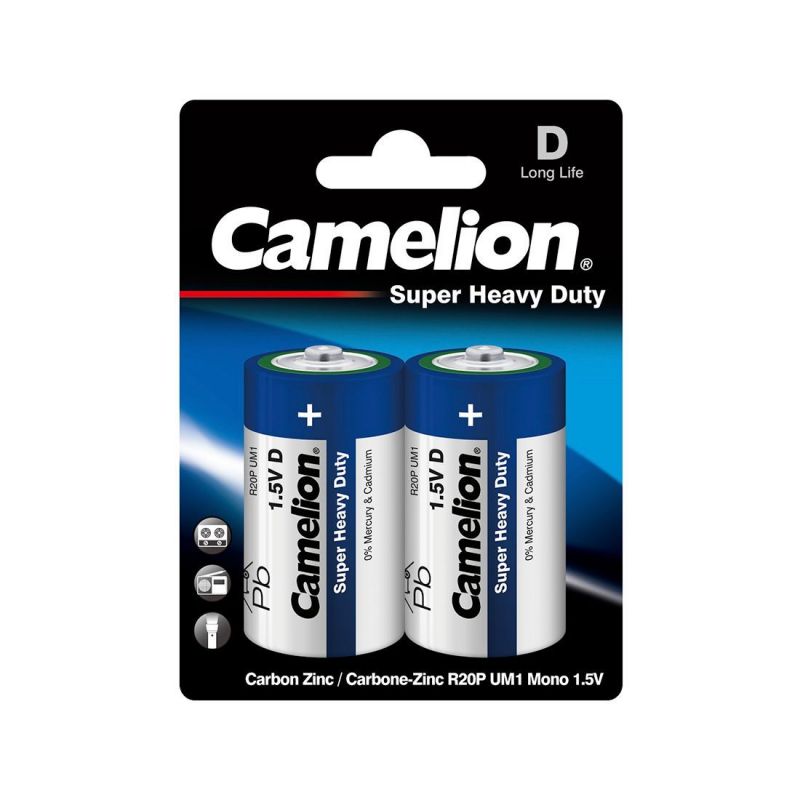 Батарейка Camelion R20P-BP2B BL2