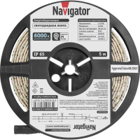 СД Лента Navigator 71 763 NLS-3528СW60-4.8-IP65-12V R5