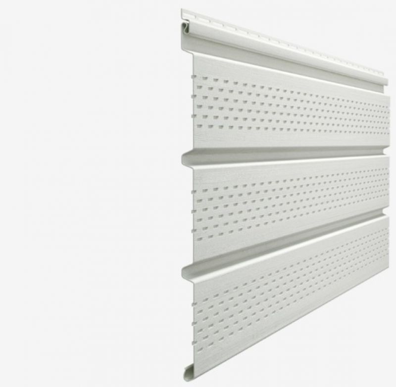 Софит Docke Standard Т4 305х3050 мм перфорированный Пломбир