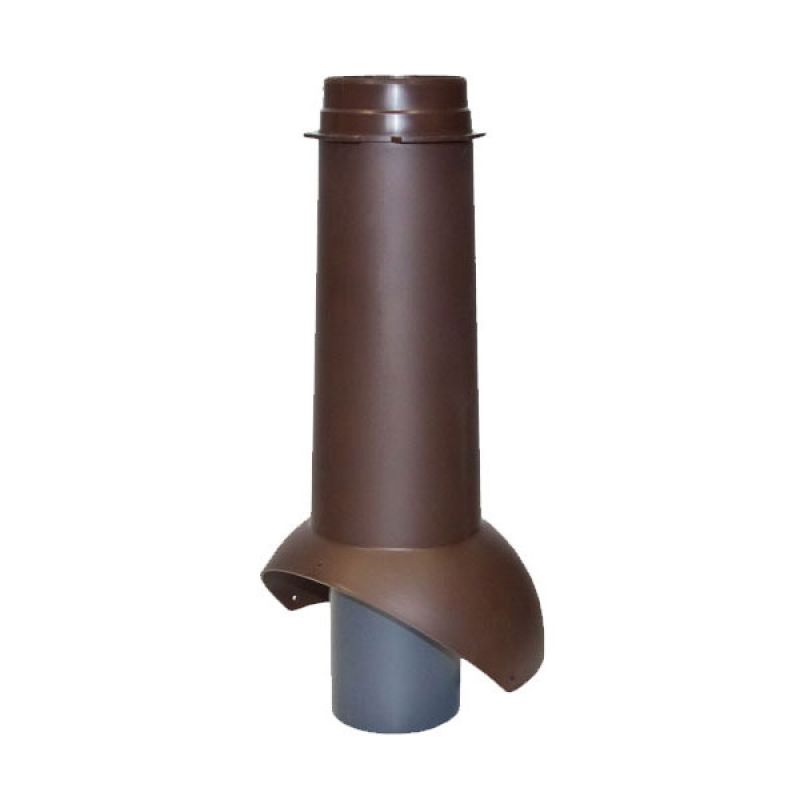 Выход канализации Krovent Pipe-VT 110is 500 мм RAL8017 коричневый