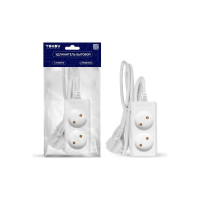 Удлинитель 2 гнезда 1,5 метра 2*0,75 кв.мм TOKOV ELECTRIC (без заземления)