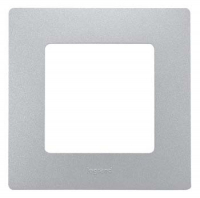 Рамка однопостовая Legrand Etika алюминий