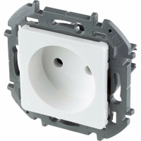 Механизм розетки без заземления Legrand Inspiria белый