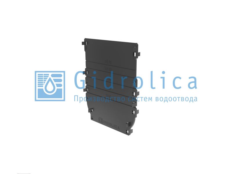 Заглушка к лоткам Gidrolica Standart 152х185 мм 18101