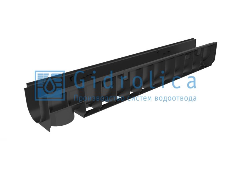 Лоток пластиковый Gidrolica Standart 146х135х1000 мм 800