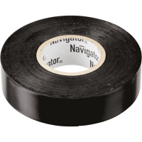 Изолента ПВХ 15мм х 10м черная Navigator