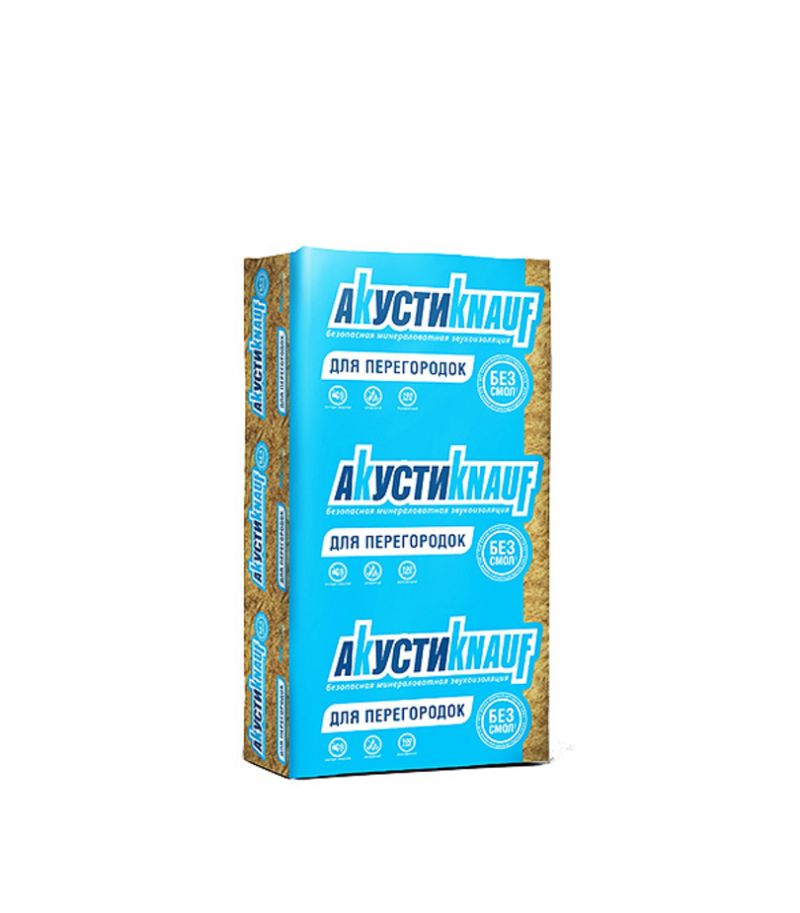 Утеплитель Knauf Акустик П15 1230х610х50 16 шт 12 м2