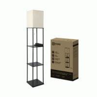 Торшер ASD/InHome ТНО 10 60W Е27 USB-C полка, бежевый/черный 260х260х1580 4482