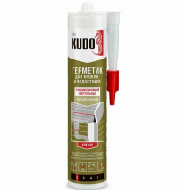 Герметик силиконовый для кровли Kudo KSK-140 280 мл Прозрачный