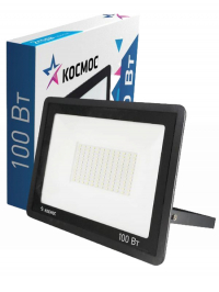 Прожектор светодиодный Космос 100W 6500K черный