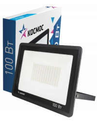 Прожектор светодиодный Космос 100W 6500K черный