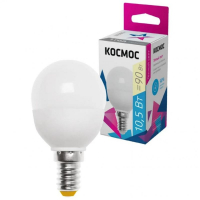 Лампа светодиодная Космос Шар 7,5W E14 3000K
