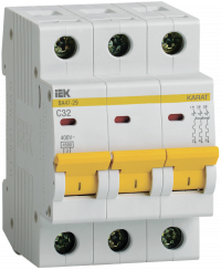 Автоматический выключатель модульный IEK 3P C32A 4,5кА