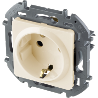 Механизм розетки с заземлением Legrand Inspiria слоновая кость
