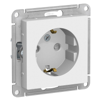 Механизм розетки с заземлением Systeme Electric Atlas Design белый